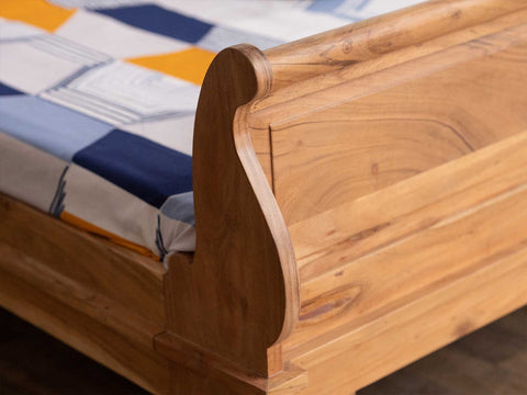 Nature Acacia Wood King Size Bed