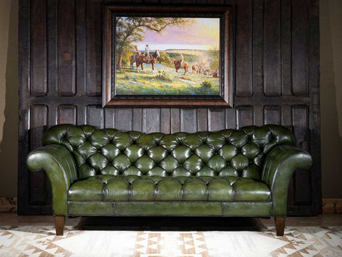 Duraster Chesterfield Traditional Three Seater Sofa (Irish Green) #94