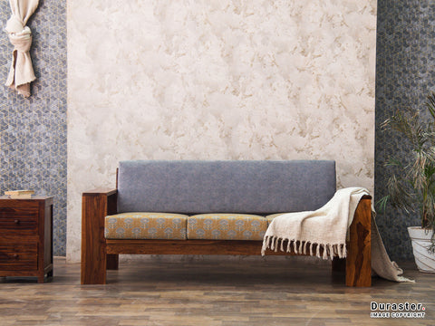 Duraster Ummed Solid Sheesham Wood 3 Seater Sofa #5