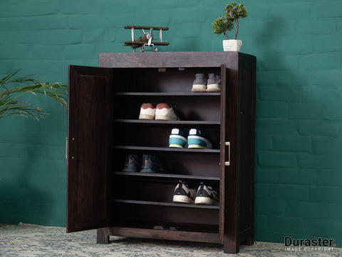 Duraster Gangaur Modern Solid Wood Shoe Rack Cabinet #2