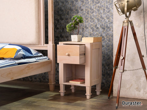Duraster Novo Solid Sheesham Wood Bedside Table #1
