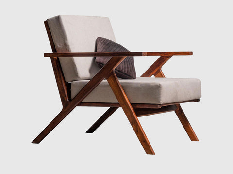 Duraster Ummed Modern Sheesham Wood Lounge Chair #4