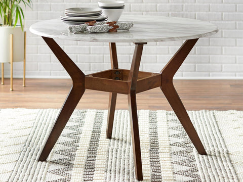 Duraster Xoteak Dining Table Set 4 Seater with Marble Top #3