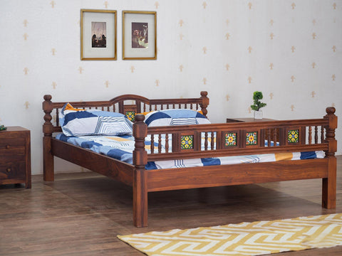 Duraster Vismit Solid Sheesham wood Bed #4