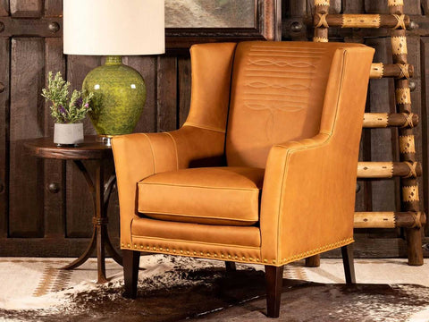 Single Seater Leather Armchair (Tan Brown)