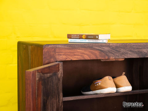 Marvel Solid Sheesham wood Large Shoes Cabinet#1 - Duraster 