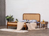 Duraster El Monte Solid Wood Rattan Bed