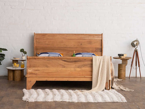 Duraster Nature Acacia Wood King Size Bed