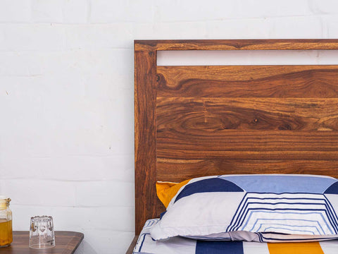 Amber Sheesham Wood Bed