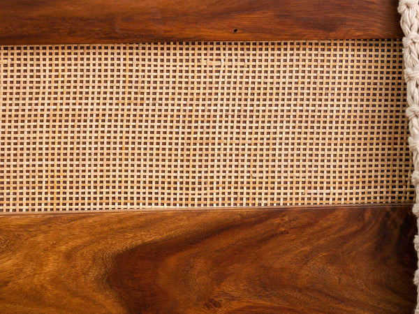 Duraster El Monte Solid Wood Rattan Bed