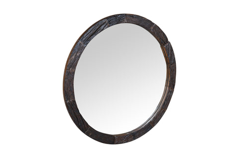 Rustic Round Wall Mirror #1