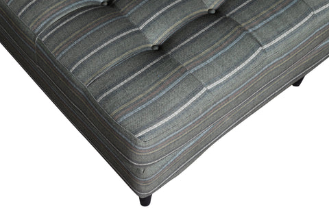 Diana L-Shape Fabric Sofa (Striped Grey) #91