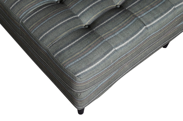 Duraster Diana L-Shape Fabric Sofa (Striped Grey) #91