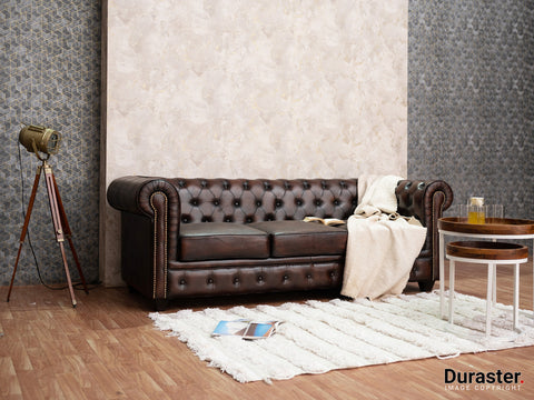 Duraster Chesterfield Traditional Three Seater Sofas #3