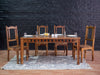 Duraster Amber Vintage 6 Seater Dining Table Set with Bench #8
