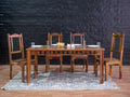 Amber Vintage 6 Seater Dining Table Set with Bench #8