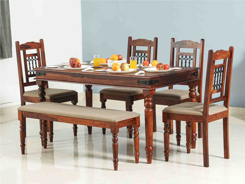 Duraster Eternal Dining Table Set 6 Seater with 4 Chairs & 1 Bench # 3