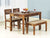Elementary Dining Table Set 4 Seater & Bench # 5