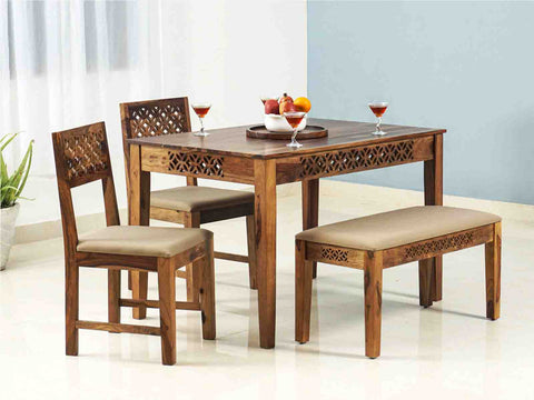 Duraster Elementary Dining Table Set 4 Seater & Bench # 5