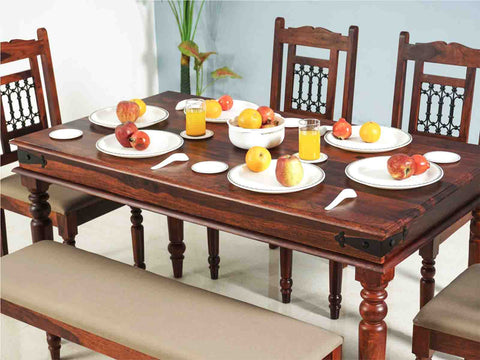 Duraster Eternal Dining Table Set 6 Seater with 4 Chairs & 1 Bench # 3