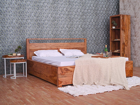 Duraster Hawkin Solid Sheesham Wood Bed #1