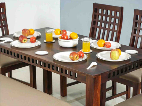 Duraster Ummed Dining Table Set 6 Seater & 1 Bench # 02