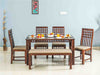 Duraster Ummed Dining Table Set 6 Seater & 1 Bench # 02