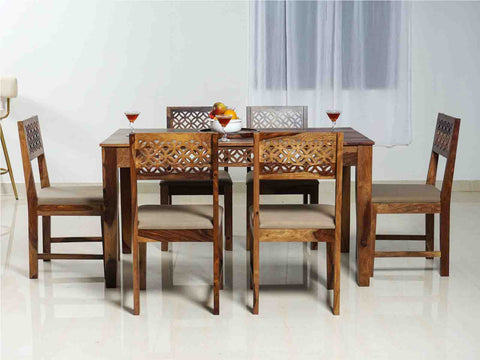 Elementary Dining Table Set 6 Seater # 2