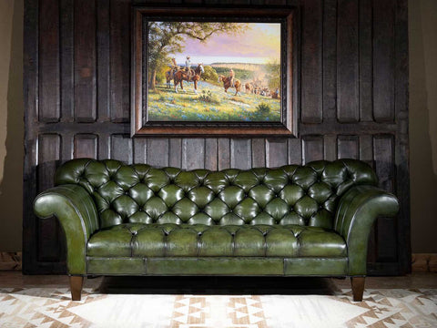 Duraster Chesterfield Traditional Three Seater Sofa (Irish Green) #94
