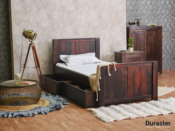 Duraster Marvel Wood Single Bed With Storage #1