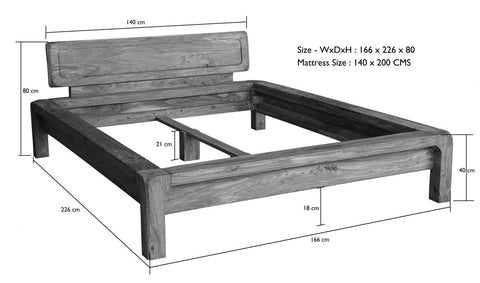 Osian Elegant & Modern Design Bed - Duraster 
