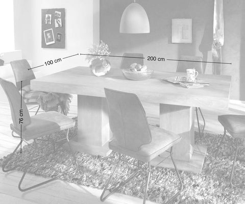 Elementary Newage Acacia Dining Table #1 - Duraster 