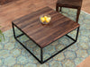 Duraster Gangaur Solid Wood Coffee Table with Black Iron Frame #3
