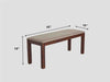 Duraster Ummed Dining Table Set 6 Seater & 1 Bench # 02