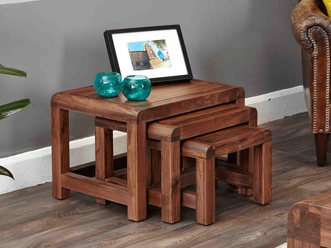 Duraster Arthur Wooden Nesting Side Tables #6