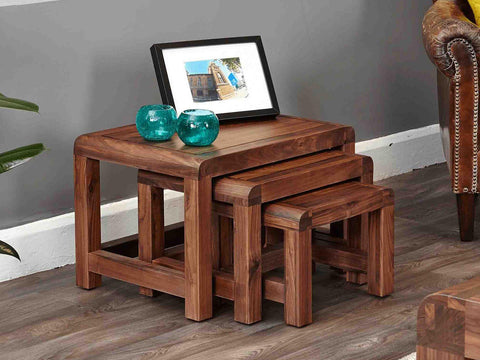 Arthur Wooden Nesting Side Tables #6