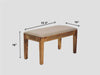Duraster Elementary Dining Table Set 4 Seater & Bench # 5