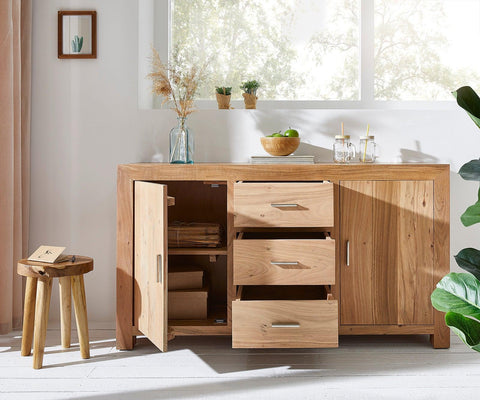 Elementary Simple Acacia wood Sideboard #4 - Duraster 