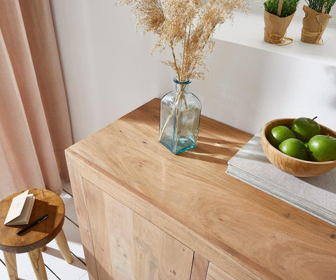 Elementary Simple Acacia wood Sideboard #4 - Duraster 