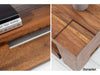 Rio Modern Sheesahm wood 2 Drawer T.V. unit#1 - Duraster 