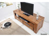 Rio Modern Sheesahm wood 2 Drawer T.V. unit#1 - Duraster 
