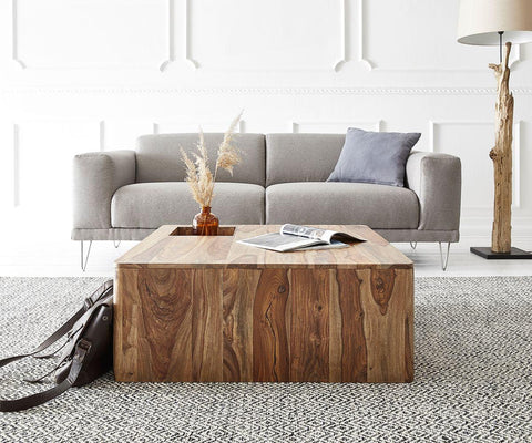 Elementary Solid Sheesham Coffee Table #12 - Duraster 