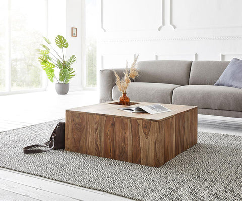 Elementary Solid Sheesham Coffee Table #12 - Duraster 