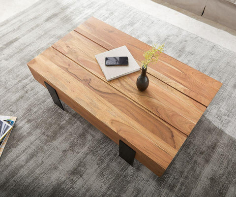 Elementary Stylish Acacia Coffee Table #7 - Duraster 