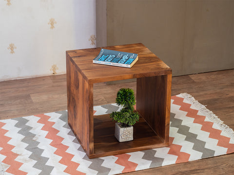 Ummed Modern Sheesham Wood Cube #1