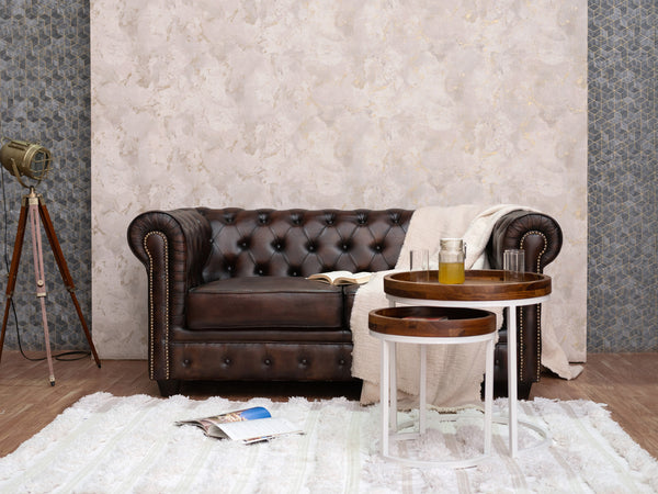 Duraster Chesterfield Traditional Two Seater Sofas #2