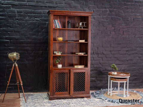 Duraster Ummed Large Sheesham Wood Book Shelf #2