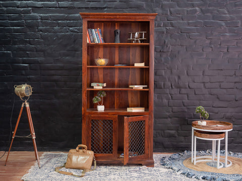Duraster Ummed Large Sheesham Wood Book Shelf #2