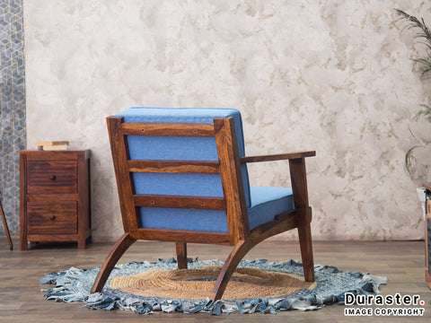 Duraster Ummed Modern Sheesham Wood Lounge Chair #6