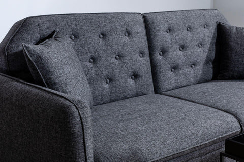 Daisy 3 Seater Anthracite Grey #7 - Duraster 